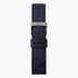 Recyceltes Polyester Armband Blau - Anthrazit - 36mm