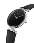 Unika - SET Schwarzes Ziffernblatt Silber | Armbänder 5-Link / Braun / Schwarz
