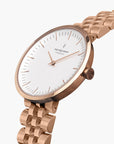Infinity - SET Roségold | Armbänder 5-Link / Schwarz / Braun