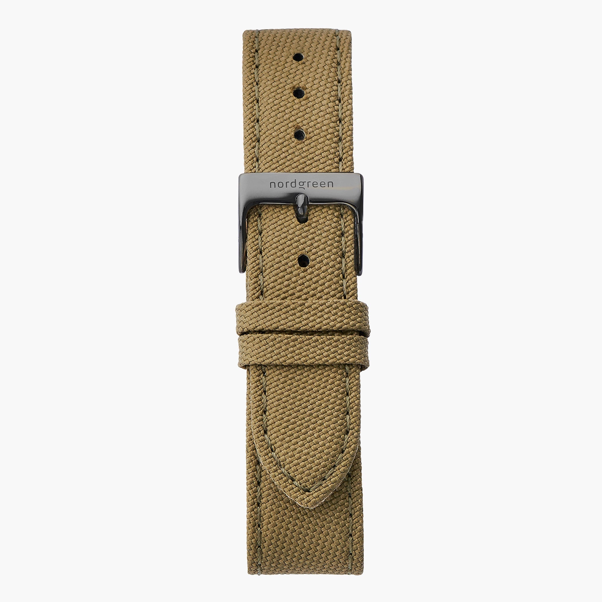 Recyceltes Polyester Armband Grün - Anthrazit - 36mm