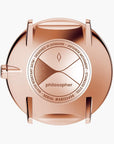 Philosopher - SET Roségold | Armbänder Mesh / Nato Bohème / Dunkel Braun