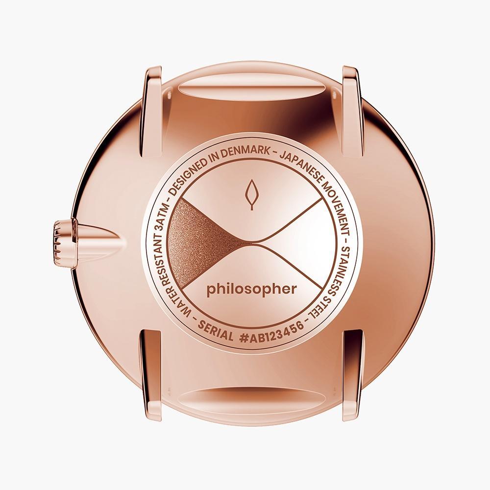 Philosopher - SET Roségold | Armbänder Nato Bohème / Grau / Weiß
