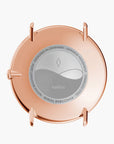 Native - SET Weißes Ziffernblatt Roségold | Armbänder 5-Link / Braun