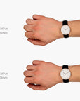Native - SET Schwarzes Ziffernblatt Anthrazit | Armbänder Mesh / Nato Bohème / Schwarz