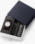 Philosopher - SET Anthrazit | Armbänder Braun / Schwarz / Mesh