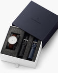 Philosopher - SET Silber | Armbänder Dunkel Braun / Schwarz / Navy Blau