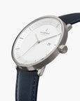 Philosopher - SET Silber | Armbänder Dunkel Braun / Schwarz / Navy Blau