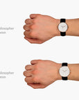 Philosopher - SET Roségold | Armbänder Mesh / Nato Bohème / Dunkel Braun