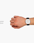 Pioneer - SET Schwarzes Ziffernblatt Silber | Armbänder Mesh / Nato Bohème / Schwarz