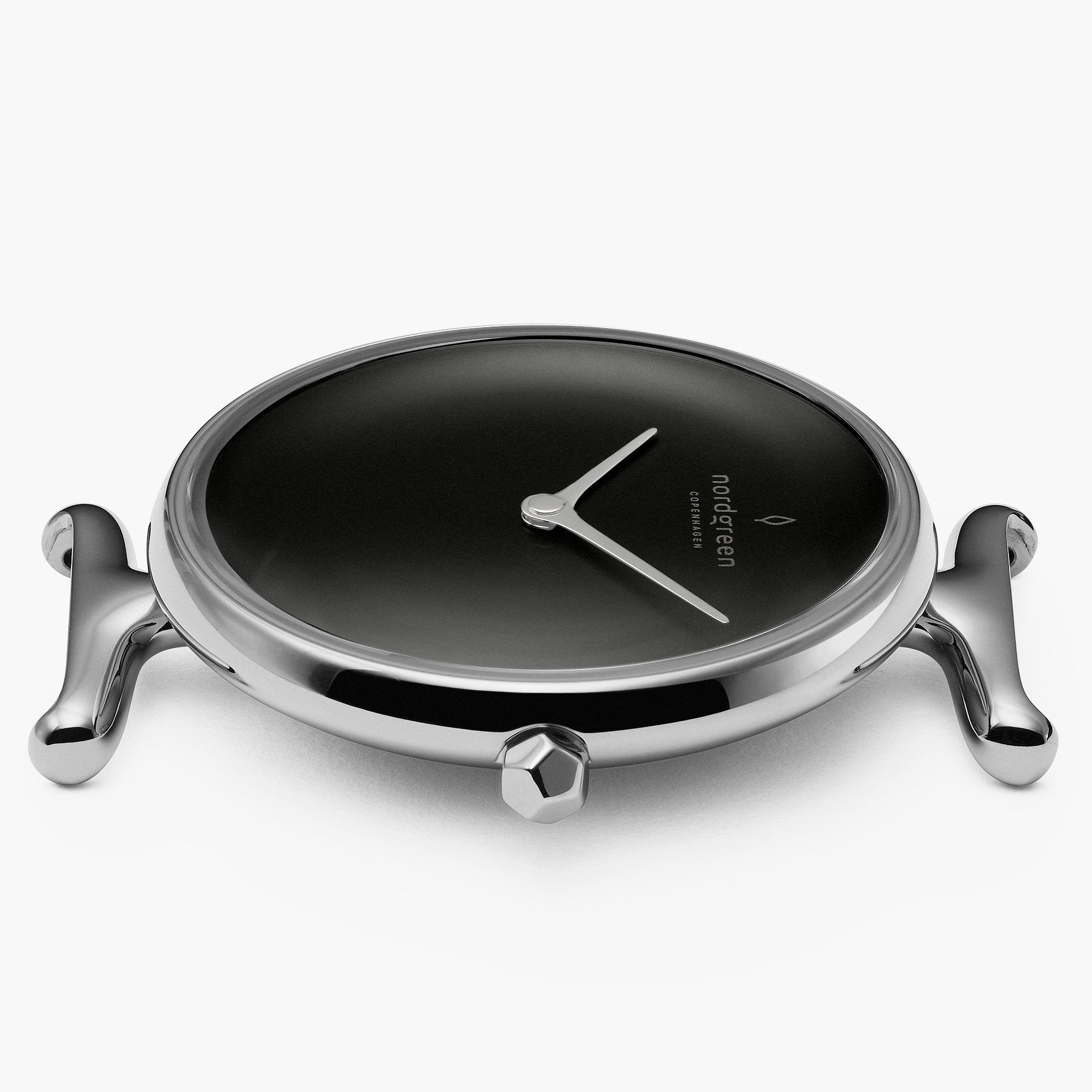 Unika - SET Schwarzes Ziffernblatt Silber | Armbänder 5-Link / Braun / Schwarz