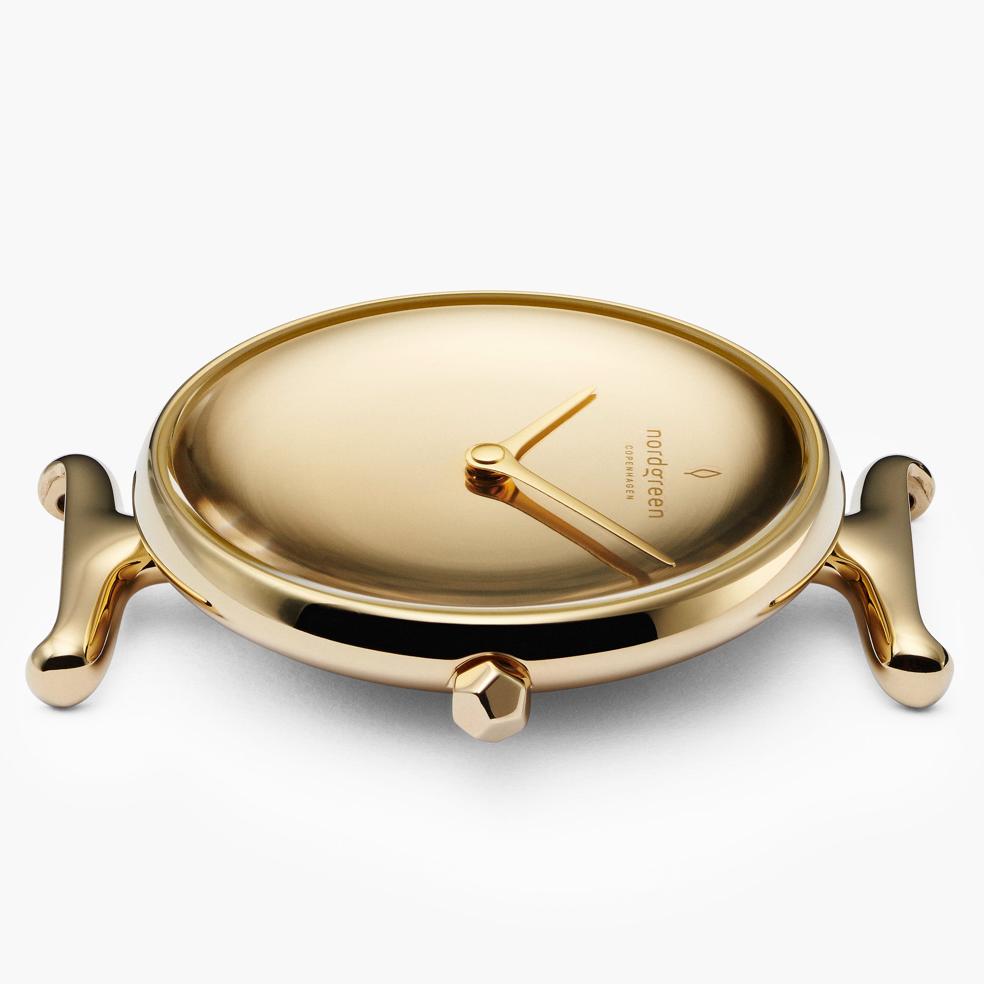 Unika - SET Poliertes Edelstahl Ziffernblatt Gold | Armbänder Mesh / Braun