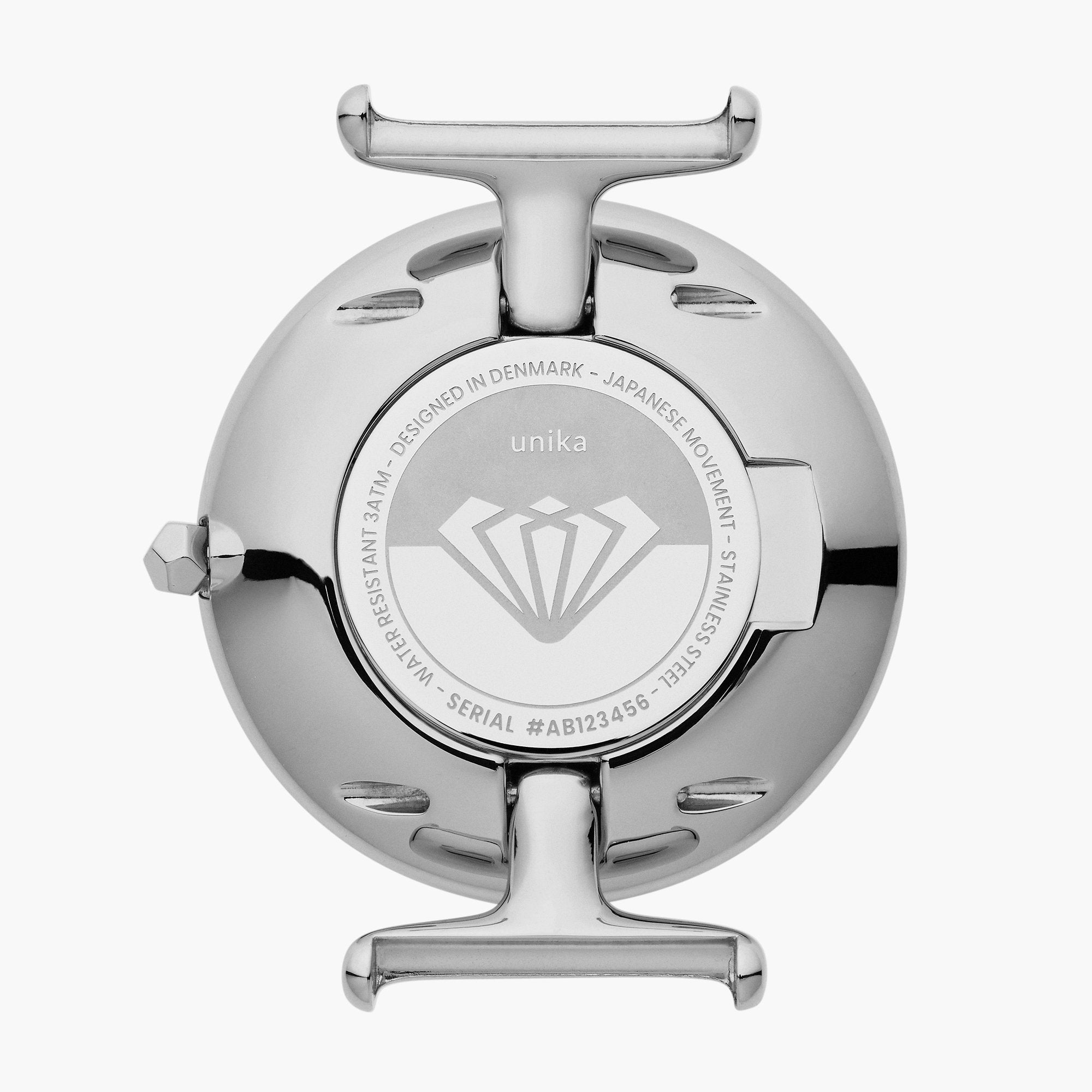 Unika - SET Schwarzes Ziffernblatt Silber | Armbänder 5-Link / Braun / Schwarz