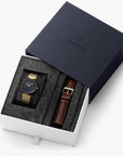 Unika - SET Rainbow Black Ziffernblatt Gold | Armbänder Mesh / Braun
